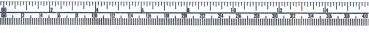 Skalenbandmaß, 13 mm breit, 1:2 Maßstab, von links nach rechts, mm + inch, mit Selbstklebefolie, 3 Meter